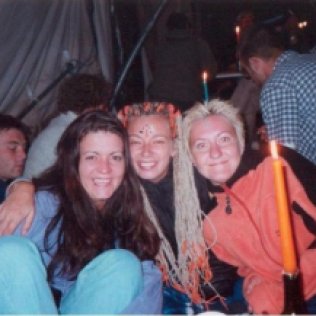 Glasto with michelle and linz